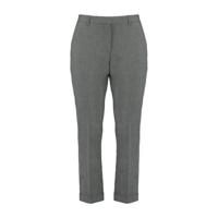 MS Mode slim fit broek donkergrijs
