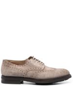 Santoni richelieus en cuir Emil à détails de perforations - Tons neutres - thumbnail