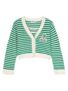 Moschino Kids ensemble à appliqué logo - Vert