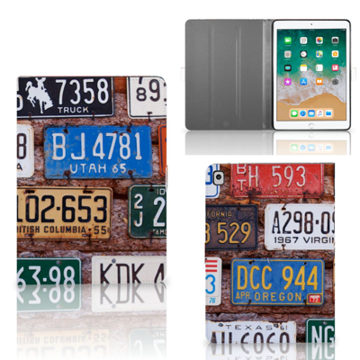 Apple iPad 9.7 (2018) Tablet Hoesje met foto Kentekenplaten Apple iPad 9.7 (2018) Tablet Hoesje met foto Kentekenplaten