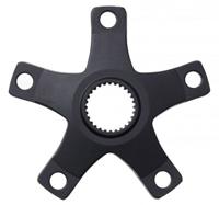 Miranda crank spider 47,5 mm/104 mm Bosch-4 5 arm alu zwart