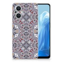 OPPO Reno8 Lite TPU Siliconen Hoesje Flower Tiles