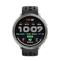 Amazfit Active 2 Round Black Sport Silicone, Normaal