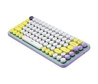 Logitech Pop Keys toetsenbord RF-draadloos + Bluetooth QWERTY US International Muntkleur, Violet, Wit, Geel - thumbnail