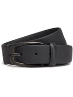 Zegna ceinture en cuir à boucle - Noir