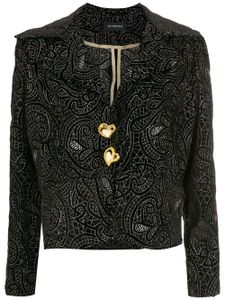 Olympiah blazer Tyria à motif cœur - Noir