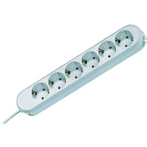 Bachmann SMART 6x Schuko H05VV-F 3G 1.50mm² 16A/3680W 5m power uitbreiding 6 AC-uitgang(en) Wit