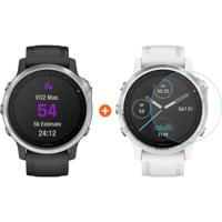Garmin Fenix 6S - Zwart - 42 mm + Just in Case Garmin Fenix 6S 42mm Screenprotector Glas