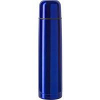 RVS Isoleerfles/thermosfles kobalt blauw 1 liter   -