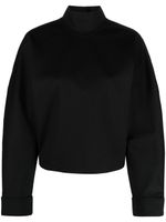 Victoria Beckham pull en jersey à col montant - Noir - thumbnail