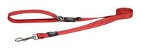 Rogz for dogs fanbelt long lijn voor hond rood 20 MMX1,8 MTR