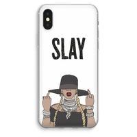 Slay All Day: iPhone XS Max Transparant Hoesje - thumbnail