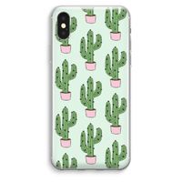 Cactus Lover: iPhone XS Max Transparant Hoesje