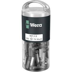 Wera 867/1 Z TORX® DIY 100 SiS 867/1 Z (100xTX30/25) DIY Box TORX-Bits Torx-bit T 30 Gereedschapsstaal Gelegeerd, Taai D 6.3 100 stuk(s)