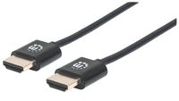 Manhattan 394376 HDMI-kabel HDMI Aansluitkabel HDMI-A-stekker, HDMI-A-stekker 3.00 m Zwart 4K UHD, Audio Return Channel (ARC)