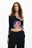 Bloemenprint T-shirt M. Christian Lacroix - BLACK - L - thumbnail