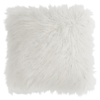 J-Line Kussen Langharig Nepbont Wit J-Line Kussen Langharig Nepbont Wit