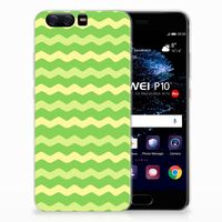 Huawei P10 TPU bumper Waves Green - thumbnail