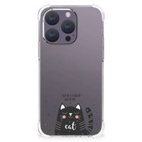 iPhone 15 Pro Stevig Bumper Hoesje Cat Good Day