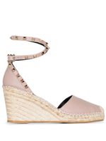 Valentino Garavani espadrilles Rockstud 85 mm à plateforme compensée - Tons neutres