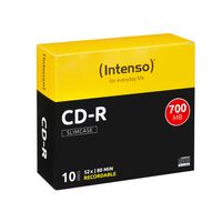 Intenso 1001622 CD-R 80 disc 700 MB 10 stuk(s) Slimcase