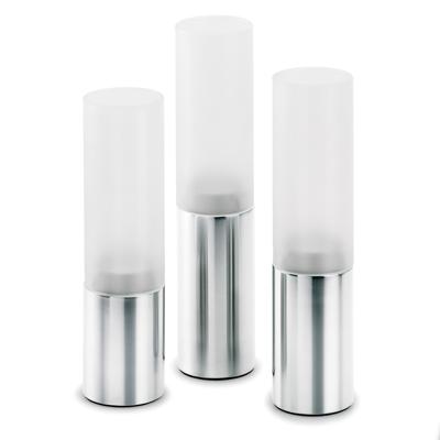 Blomus Tealight Holder set kandelaar Glas, Roestvrijstaal Roestvrijstaal Blomus Tealight Holder set kandelaar Glas, Roestvrijstaal Roestvrijstaal