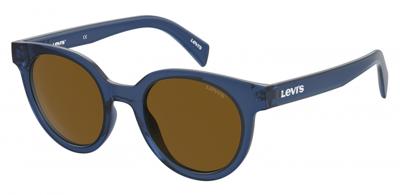 Levi's zonnebril 1009/S unisex cat.3 rond polyamide blauw/bruin
