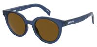Levi's zonnebril 1009/S unisex cat.3 rond polyamide blauw/bruin