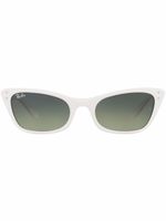 Ray-Ban lunettes de soleil Lady Burbank à monture papillon - Blanc