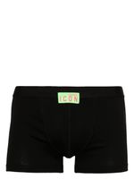 DSQUARED2 boxer en coton à patch logo - Noir - thumbnail