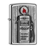 Zippo Aansteker Benzinepomp Embleem 3D - thumbnail