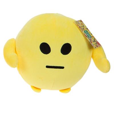 Kamparo knuffel Imoji Ball droevig 18 cm pluche geel