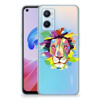 OPPO A96 | OPPO A76 Telefoonhoesje met Naam Lion Color