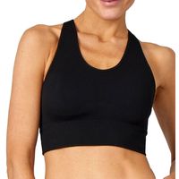 Pure Lime Seamless Rib BH - - zwart - maat M-L