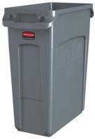 Rubbermaid Commercial Products Newell Rubbermaid Commercial Products 1971258 Slim Jim afvalbak, kunststof, 60 l, grijs