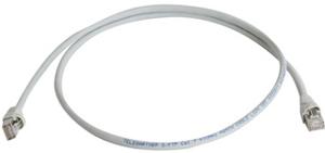 Telegärtner L00006D0080 RJ45 Netwerkkabel, patchkabel CAT 5e F/UTP 25.00 m Grijs Vlambestendig, Snagless 25 m