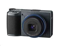 Ricoh GR IIIx Urban Edition, metallic grijze body met marineblauwe ring, digitale compactcamera met 24MP APS-C formaat CMOS-sensor, 40mm F2.8 GR-lens (in 35mm-formaat)