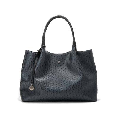 Gunas New York Naomi Dark Grey Vegan Schoudertas Struisvogel leer Donker Grijs Gunas New York Naomi Dark Grey Vegan Schoudertas Struisvogel leer Donker Grijs