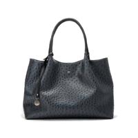 Gunas New York Naomi Dark Grey Vegan Schoudertas Struisvogel leer Donker Grijs