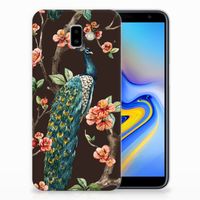 Samsung Galaxy J6 Plus (2018) TPU Hoesje Pauw met Bloemen