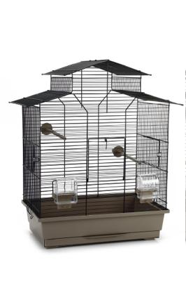 Beeztees Iza 2 Pagode - Vogelkooi - Mokka - 45X28X59,5 Cm