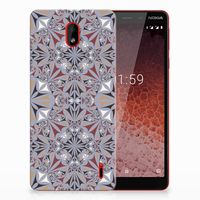 Nokia 1 Plus TPU Siliconen Hoesje Flower Tiles