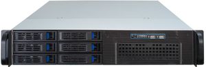 Inter-Tech IPC 2U-2406 Rack Zwart, Zilver