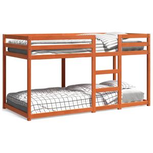 Stapelbed massief grenenhout wasbruin 75x190 cm