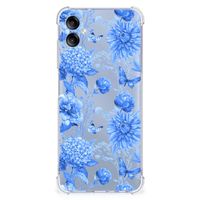 Case voor Samsung Galaxy A05 Flowers Blue - thumbnail