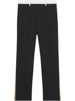 Burberry side stripe tailored trousers - Noir - thumbnail