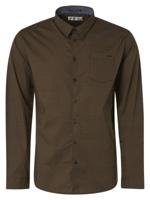 Shirt long sleeve all over printed dark green