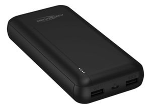 Ansmann 1700-0133 Powerbank 20000 mAh Smart IC LiPo Micro-USB, USB-C, USB Zwart Statusweergave