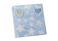 Gamberritos babydeken sterren 80 x 110 cm fleece blauw