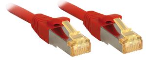 LINDY 47294 RJ45 Netwerkkabel, patchkabel CAT 6a (losse kabel CAT 7) S/FTP 2.00 m Rood Snagless 1 stuk(s)